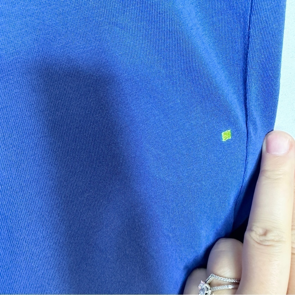 Boss Hugo Boss Blue Embossed Logo Lightweight Short Sleeve T Shirt Women Medium - Picture 3 of 12